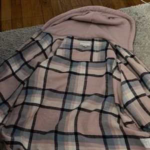 flannel hoodie